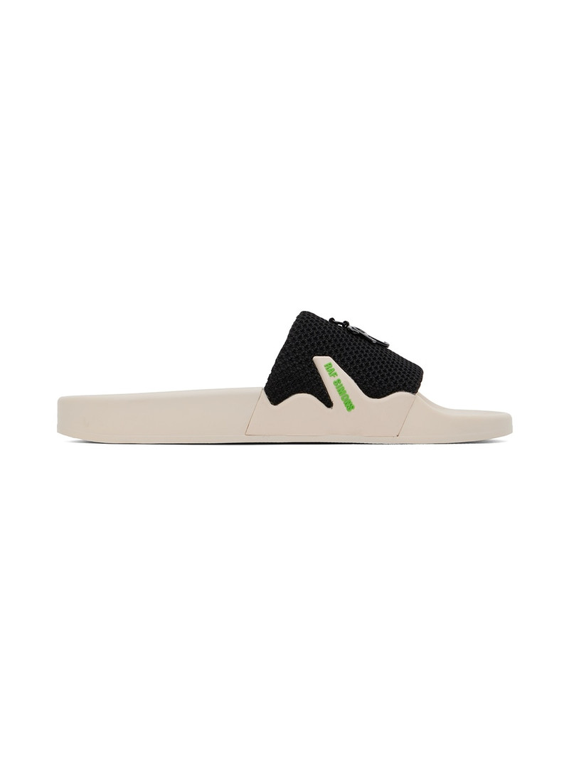 Black & Beige Astra Slides - 1