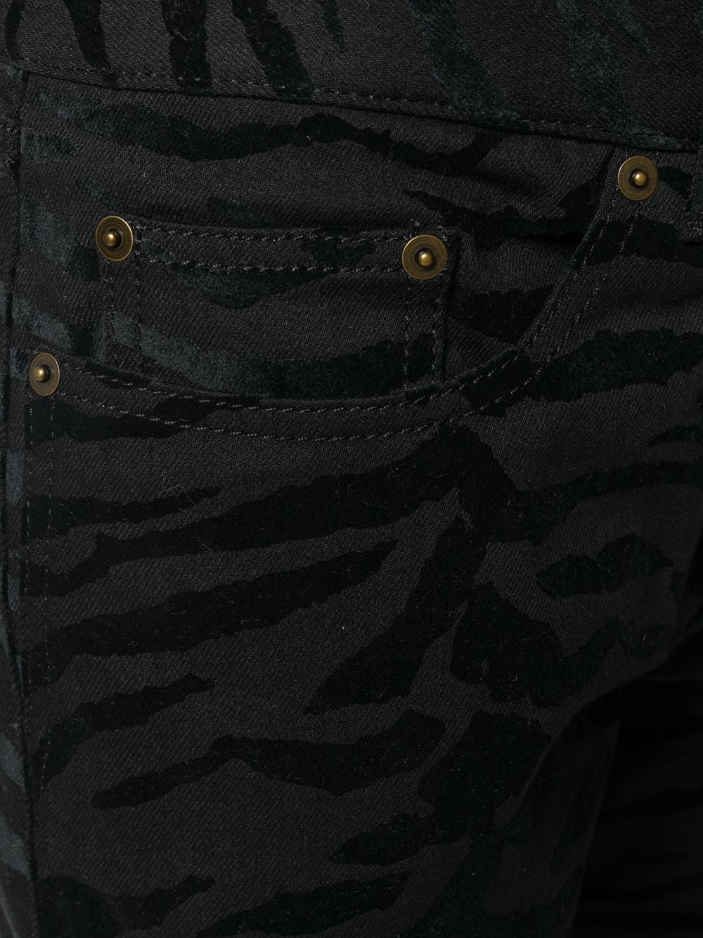 zebra printed skinny jeans - 5