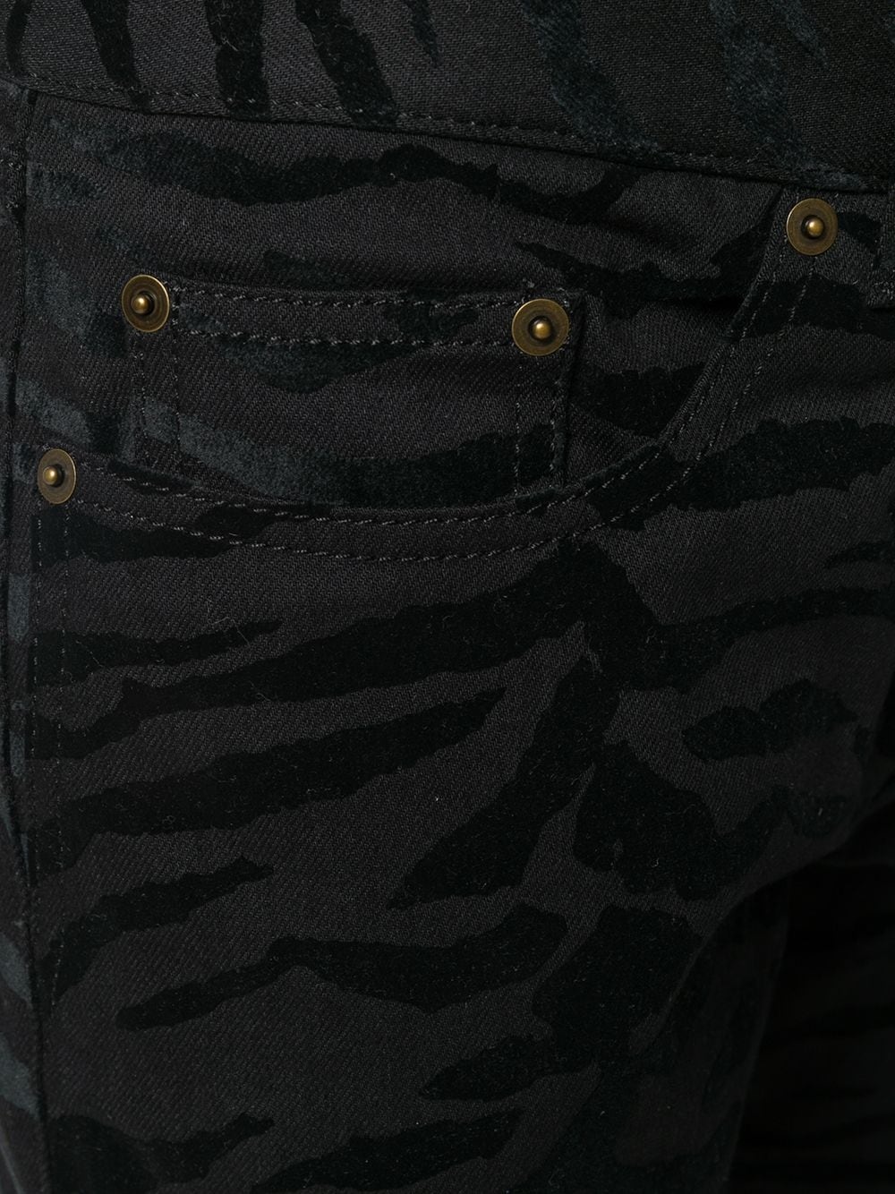 zebra printed skinny jeans - 5