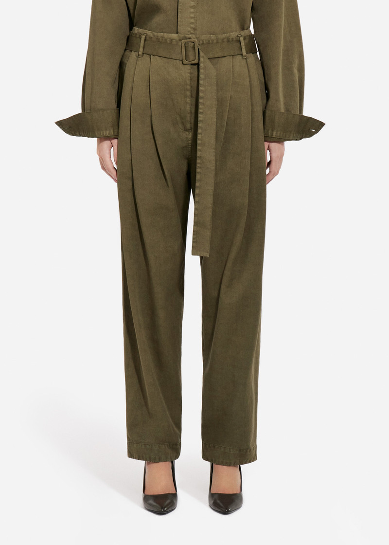 Pleated Pant in Cotton 3