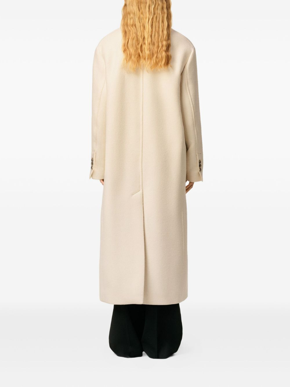 Ami Paris Women Long Double-Breasted Coat - 4
