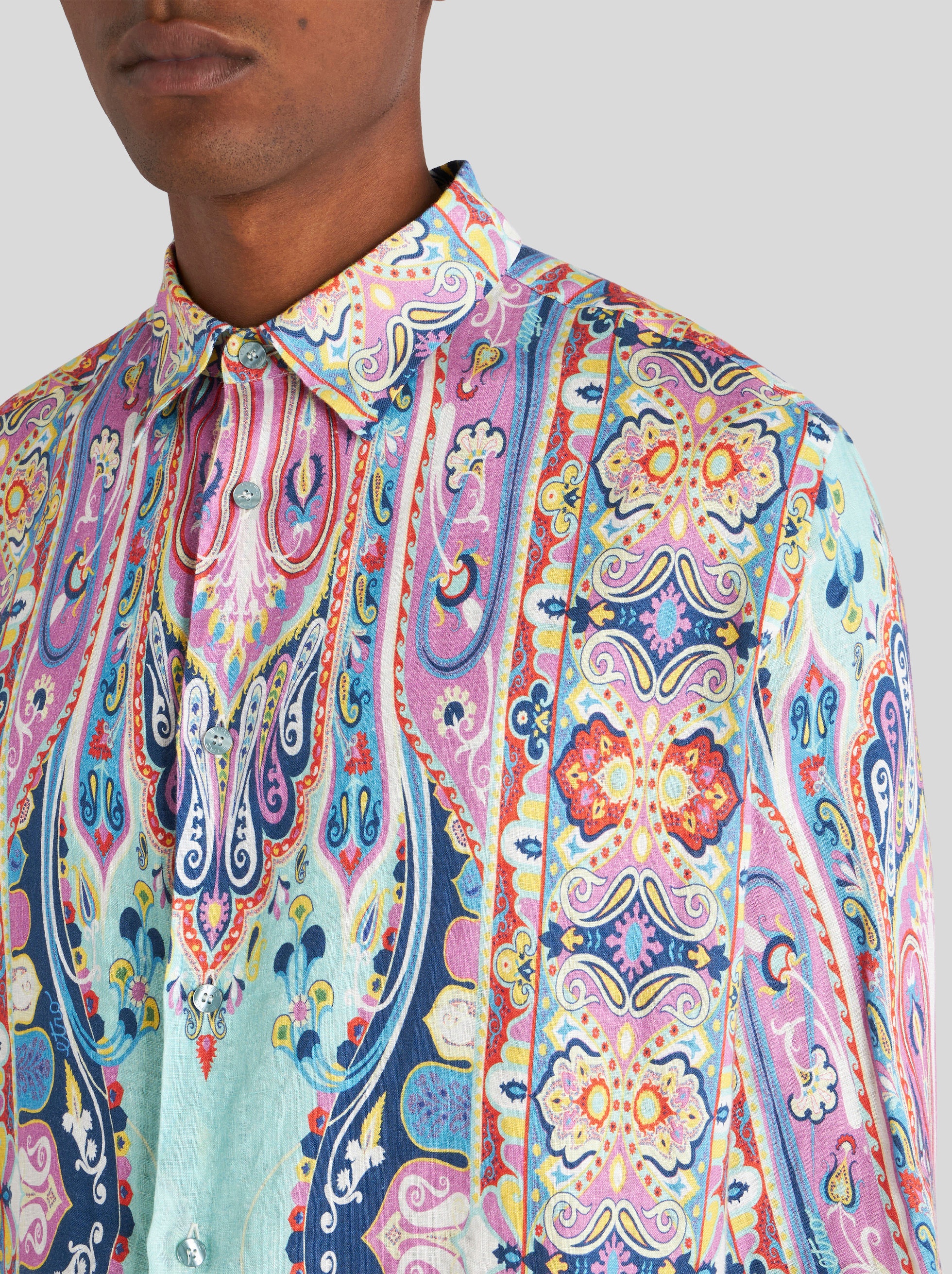 PAISLEY LINEN SHIRT - 3