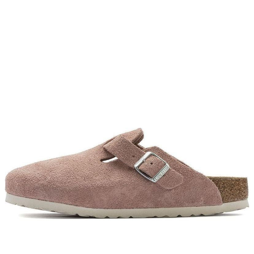 Birkenstock Boston Soft Footbed Suede Leather Sandals 'Pink Clay' 1023279 - 1