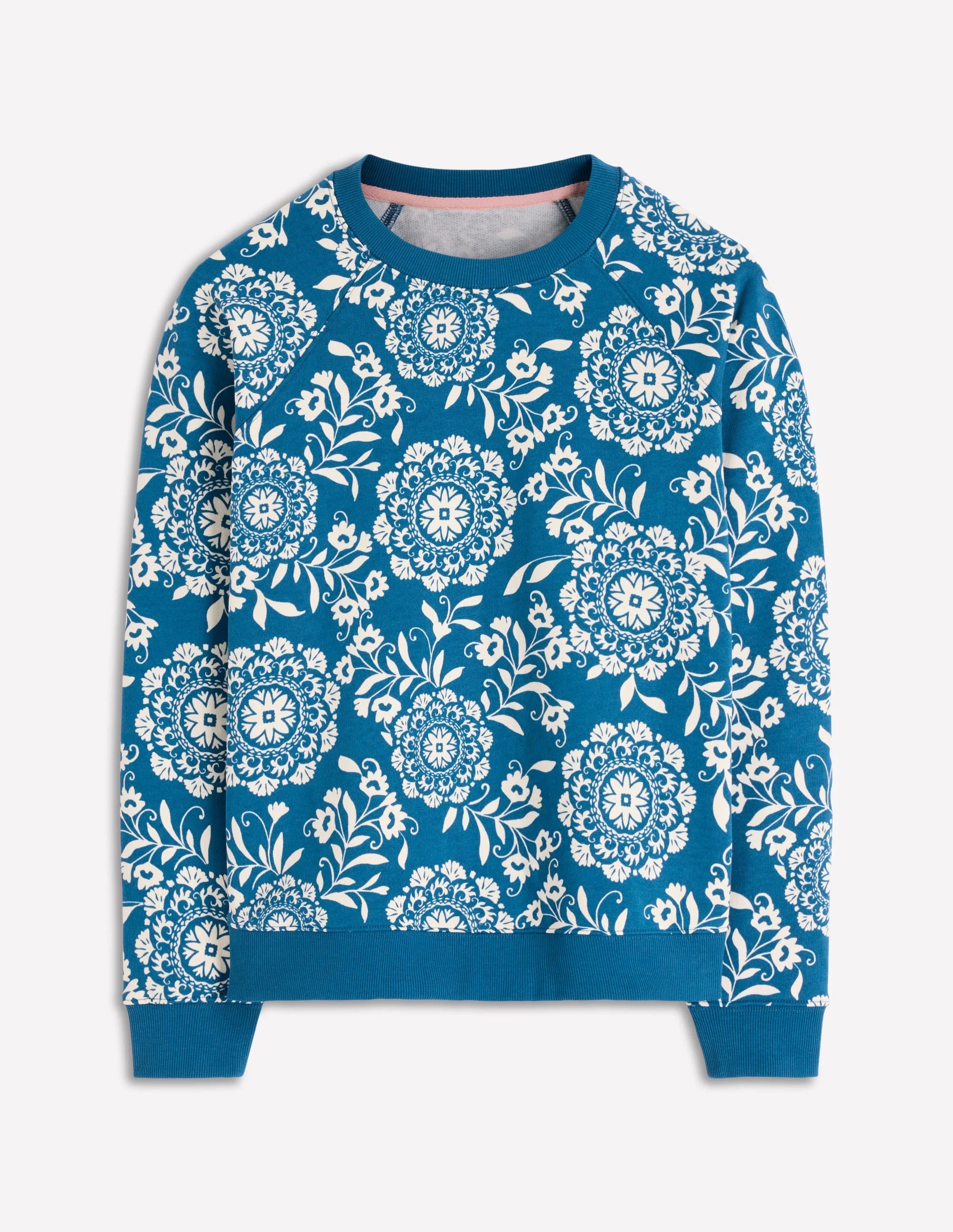 Rosa Printed Sweatshirt-Decorative Blossom - 1