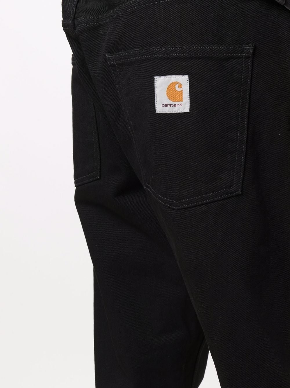 mid-rise straight-leg trousers - 5
