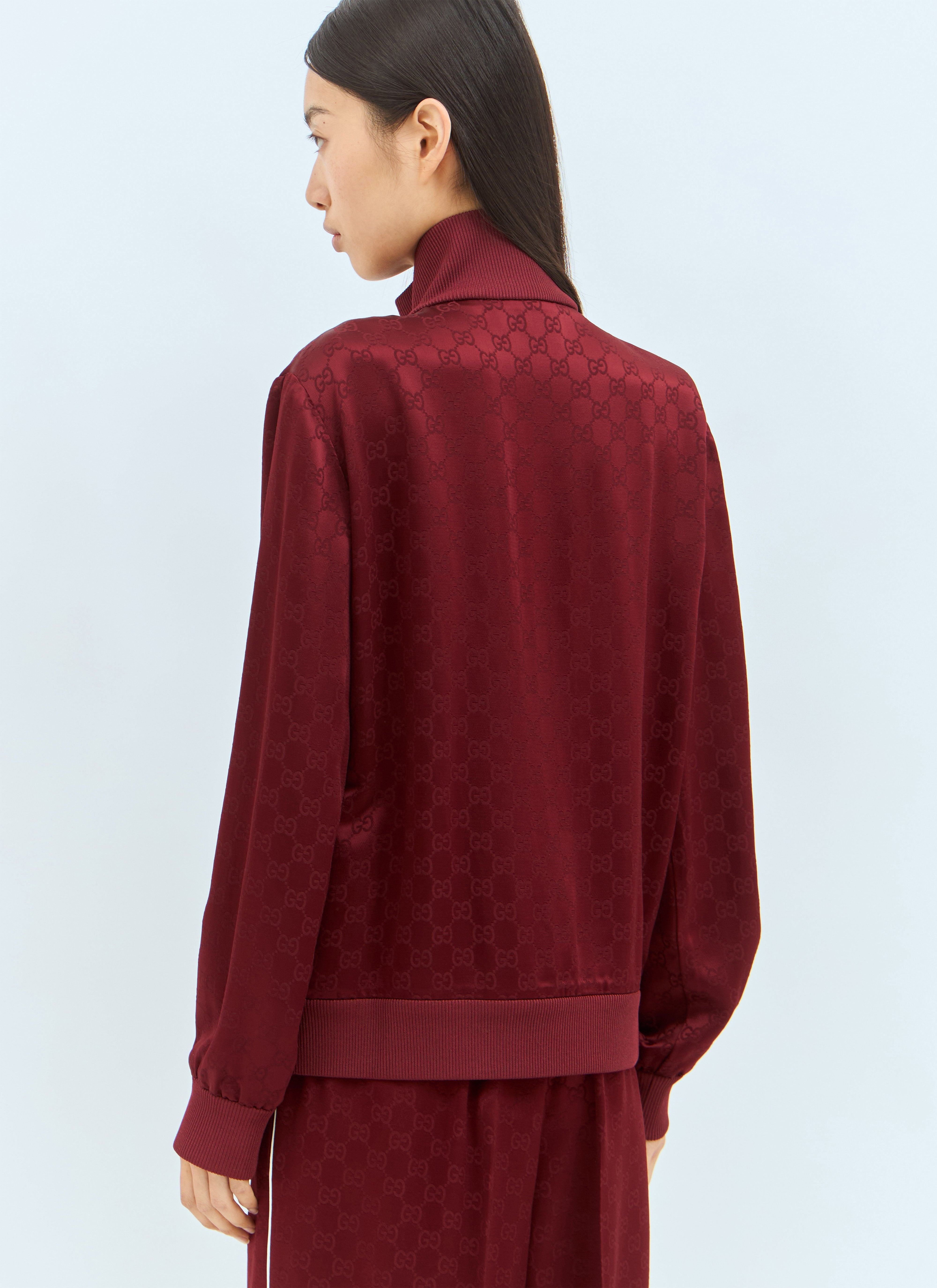 Gucci Women Gg Jacquard Zip-Up Jacket - 6