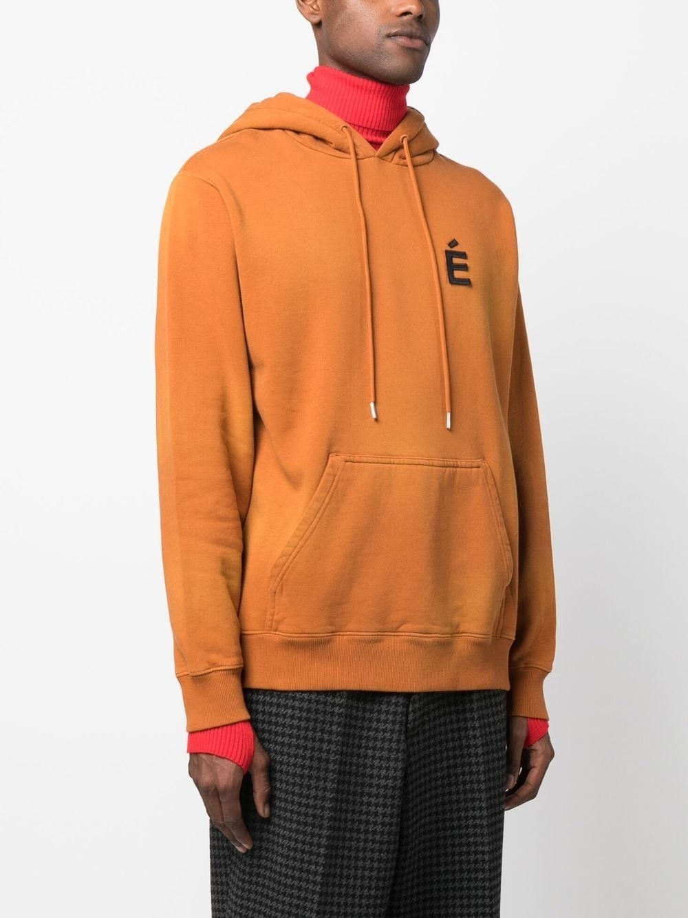 chest logo-patch detail hoodie - 6