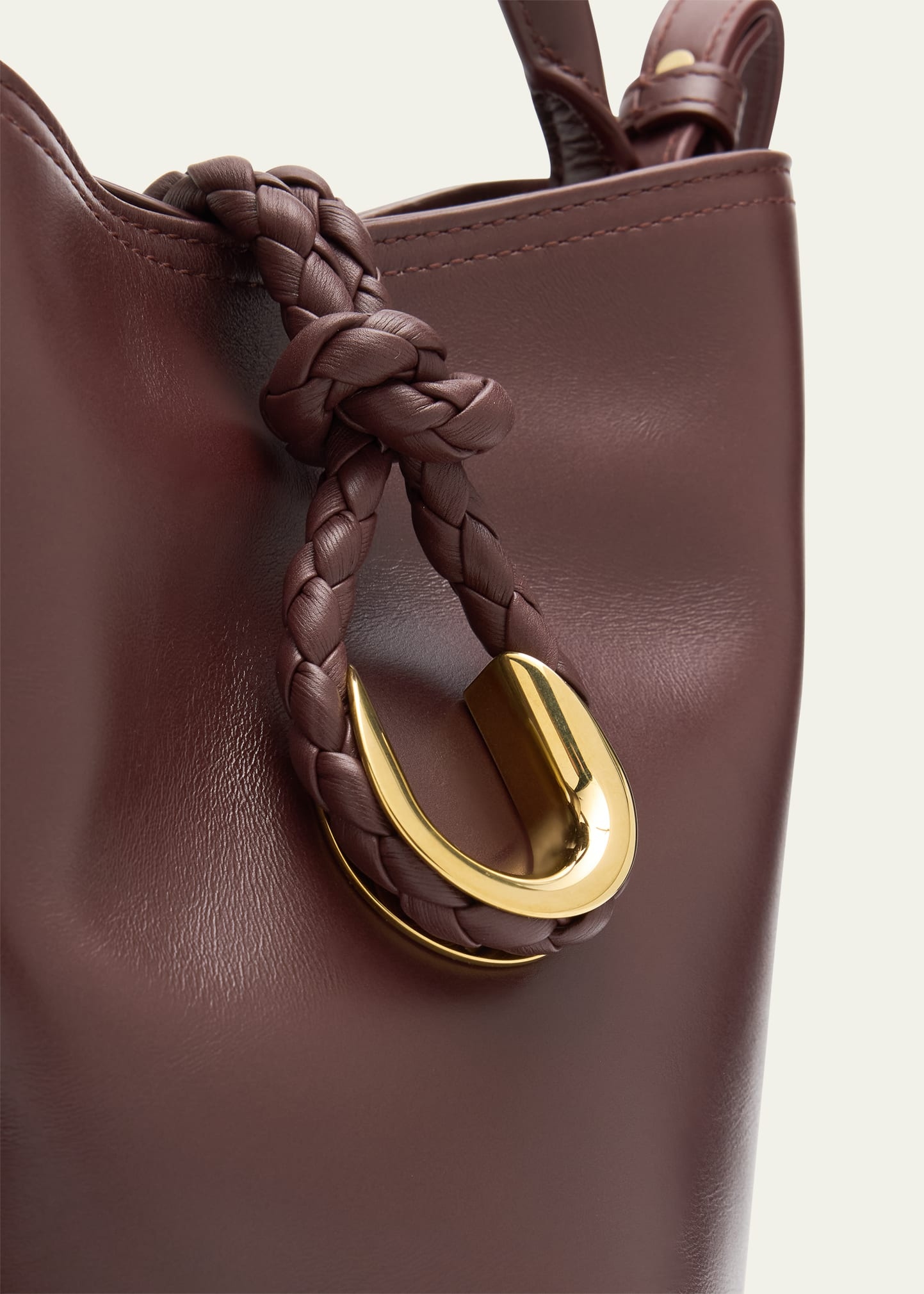 Liberta Mini Leather Bucket Bag - 5