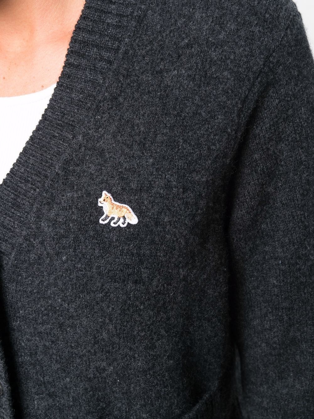 Baby Fox patch cardigan - 5