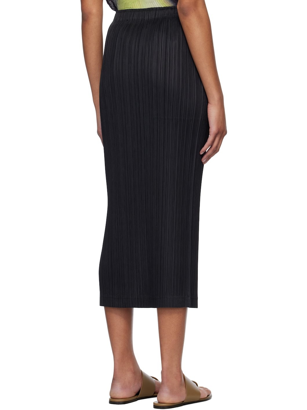 Black Thicker Bottoms 1 Midi Skirt - 3
