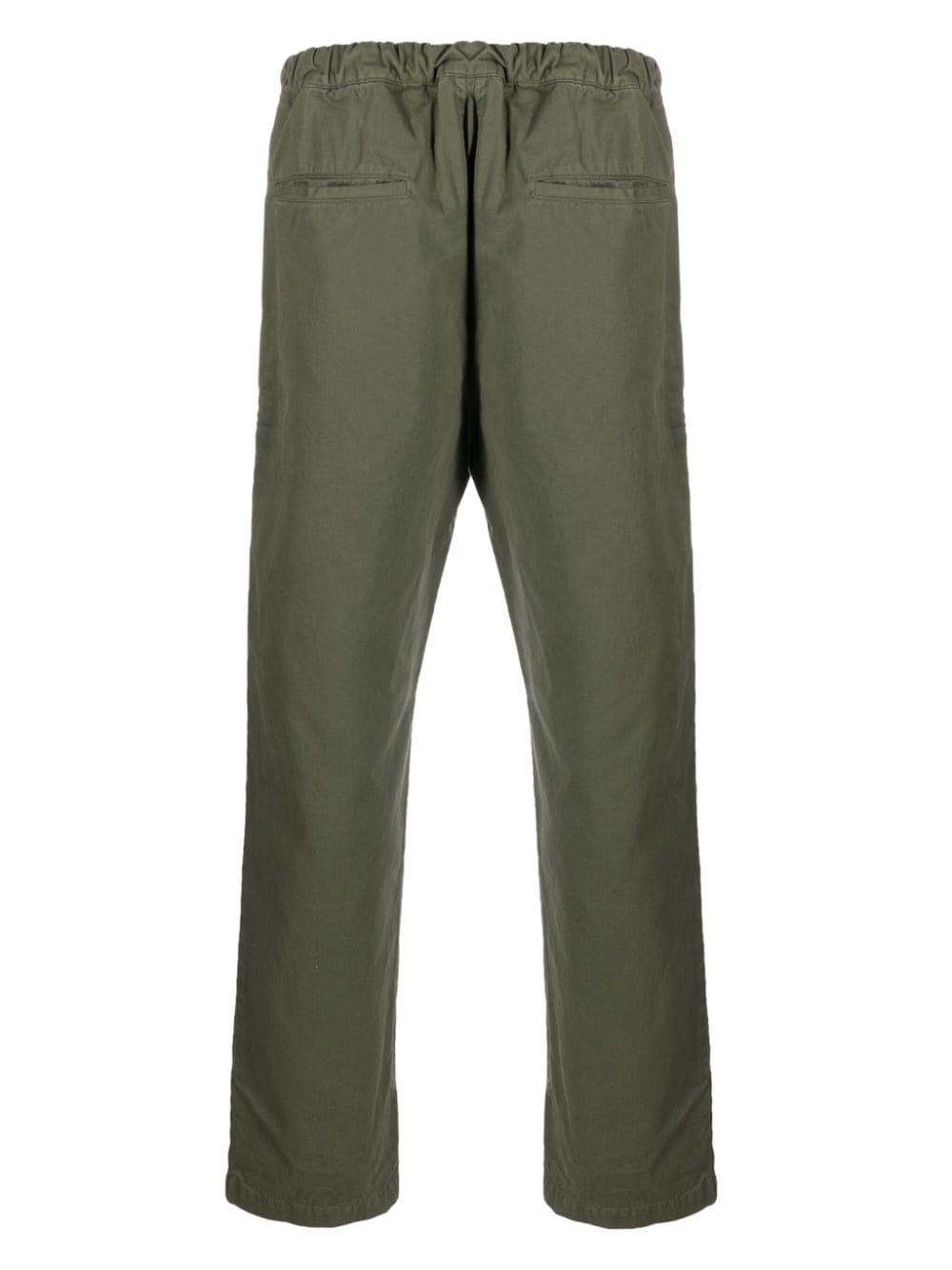 straight-leg cotton trousers - 2