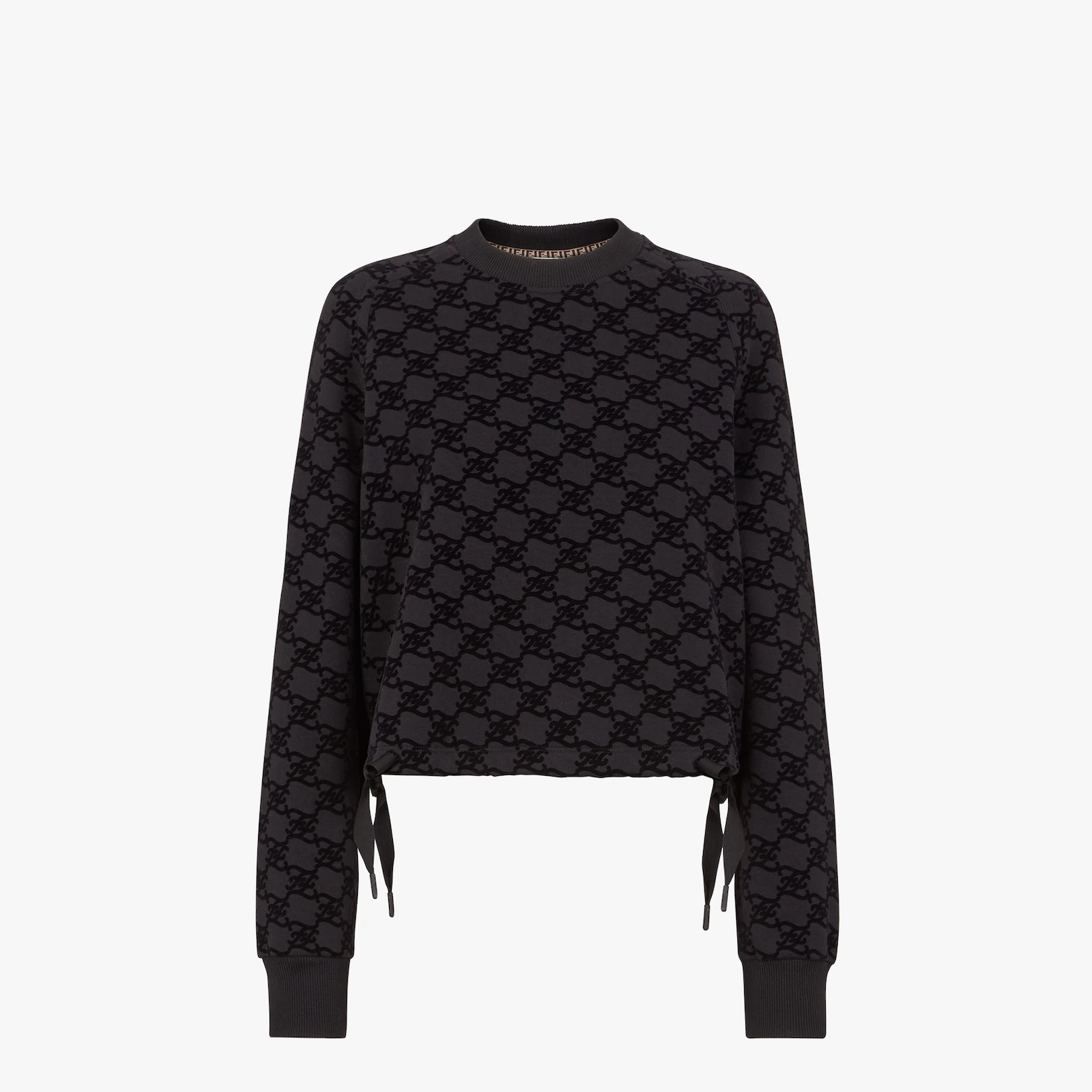 Black jersey sweatshirt - 1
