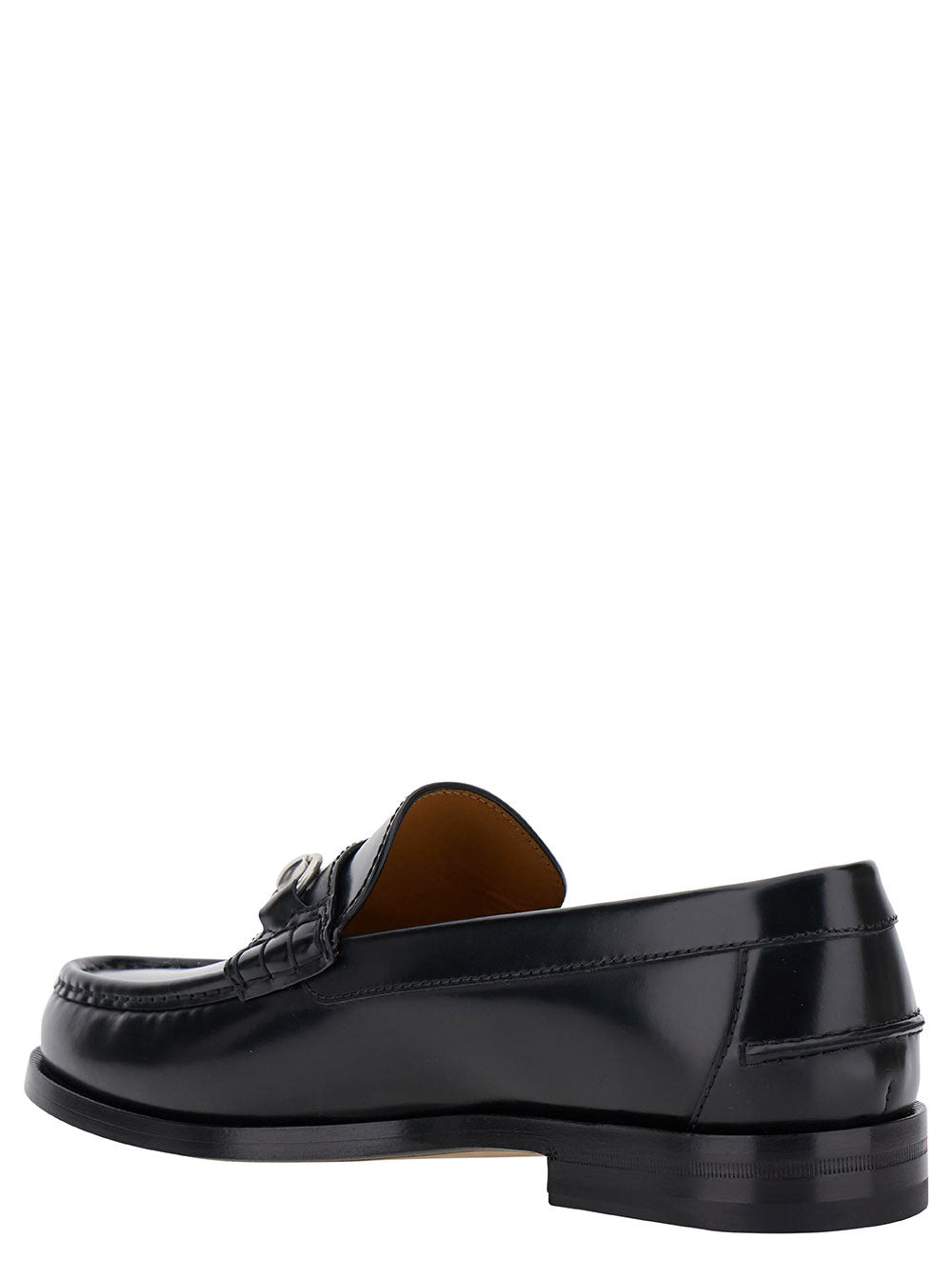 Gucci Men Black Loafer With Horsebit Detail In Leather Man - 3
