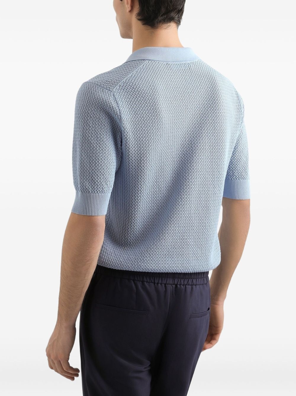 textured short-sleeve top - 4