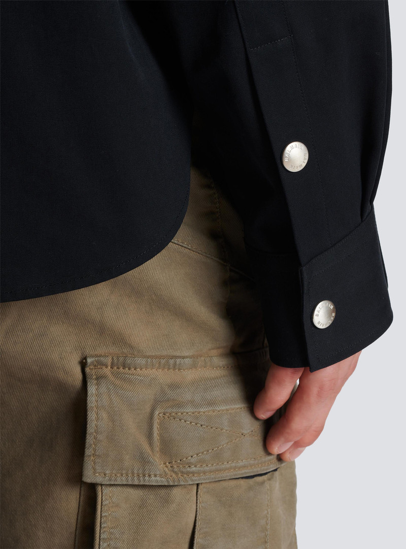 Cotton shirt with strap 8