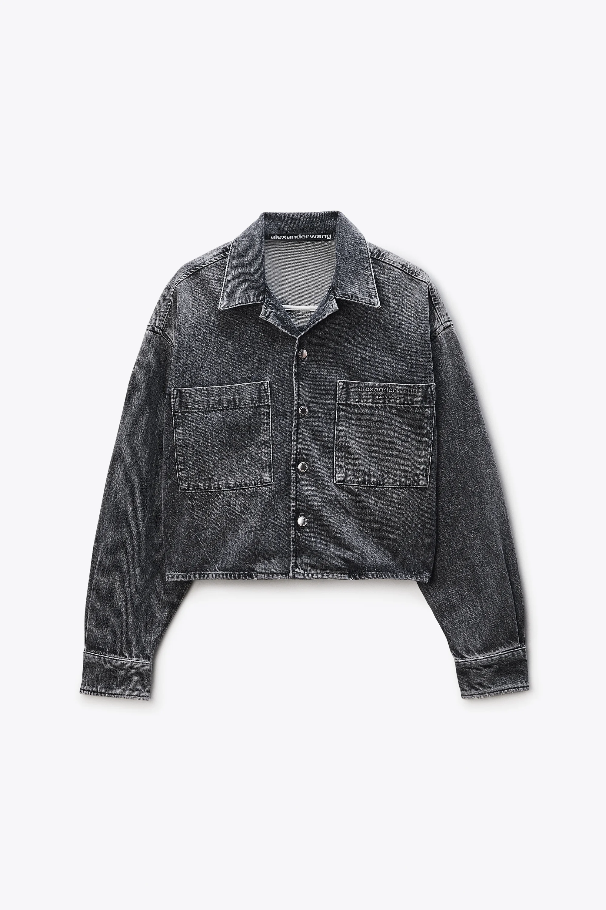 Cropped Long Sleeve Shirt - 1