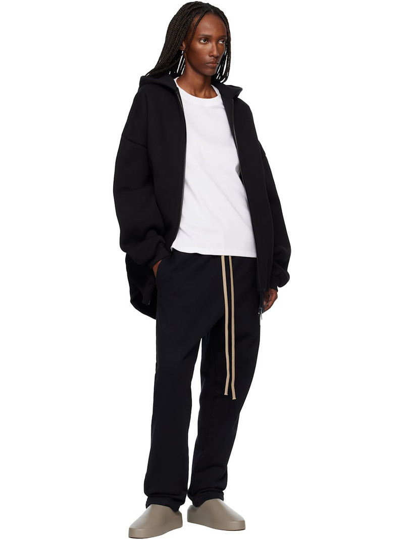Fear of God Black Relaxed Lounge Pants outlook