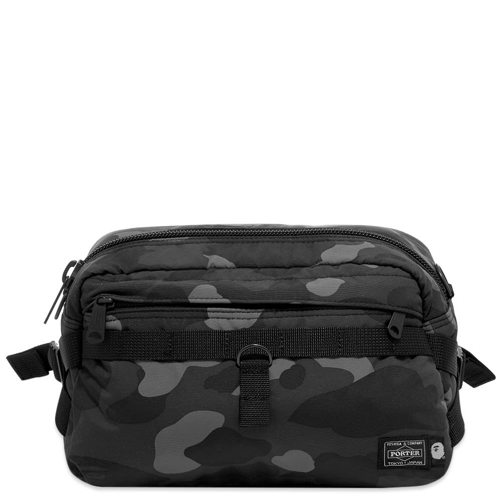 A Bathing Ape x Porter Colour Camo Waist Bag - 1