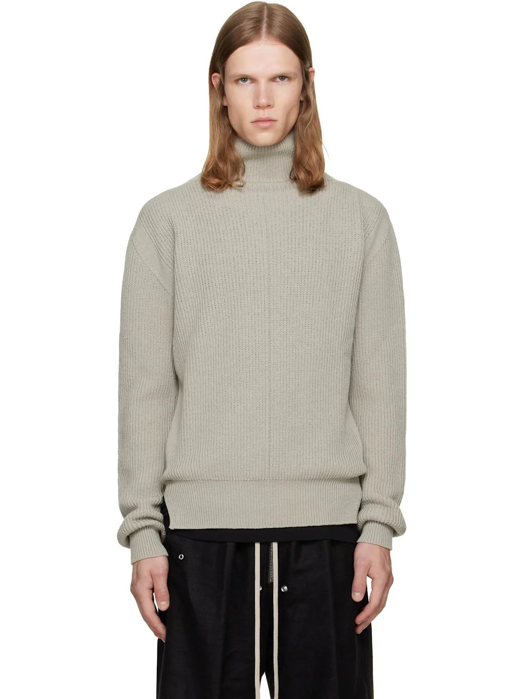 Gray Tower Turtleneck - 1