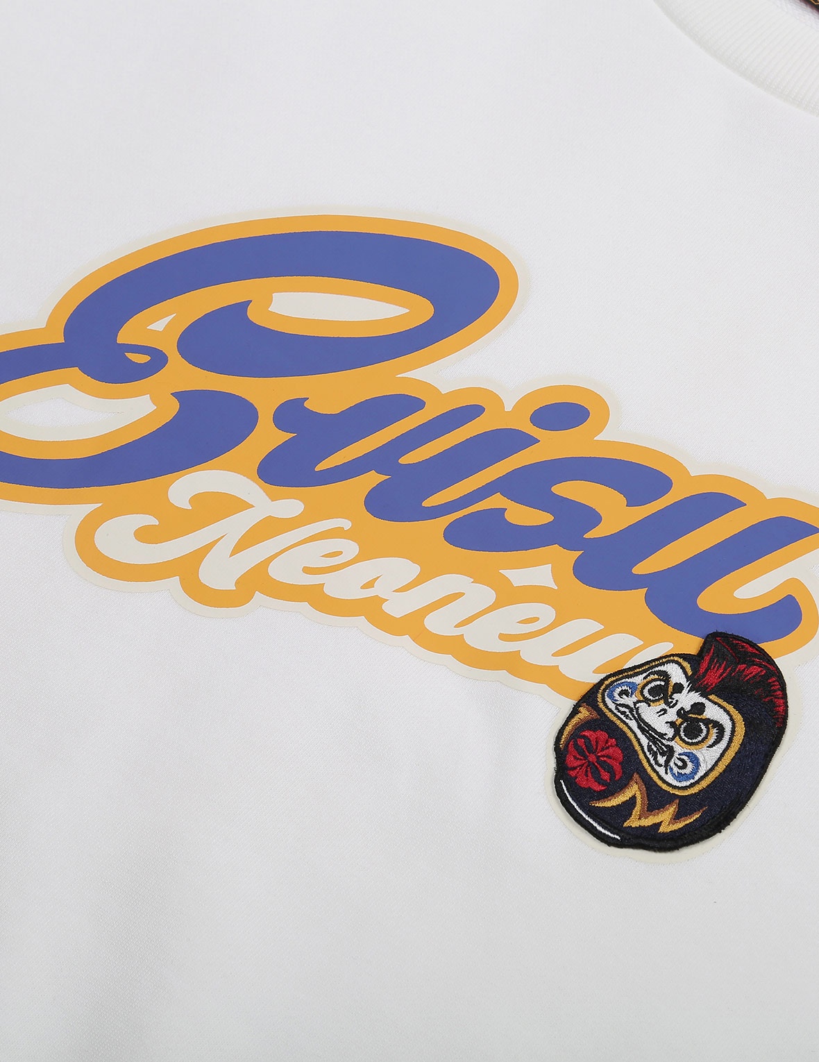 CALLIGRAPHY LOGO AND DARUMA PRINT SWEATSHIRT - 8