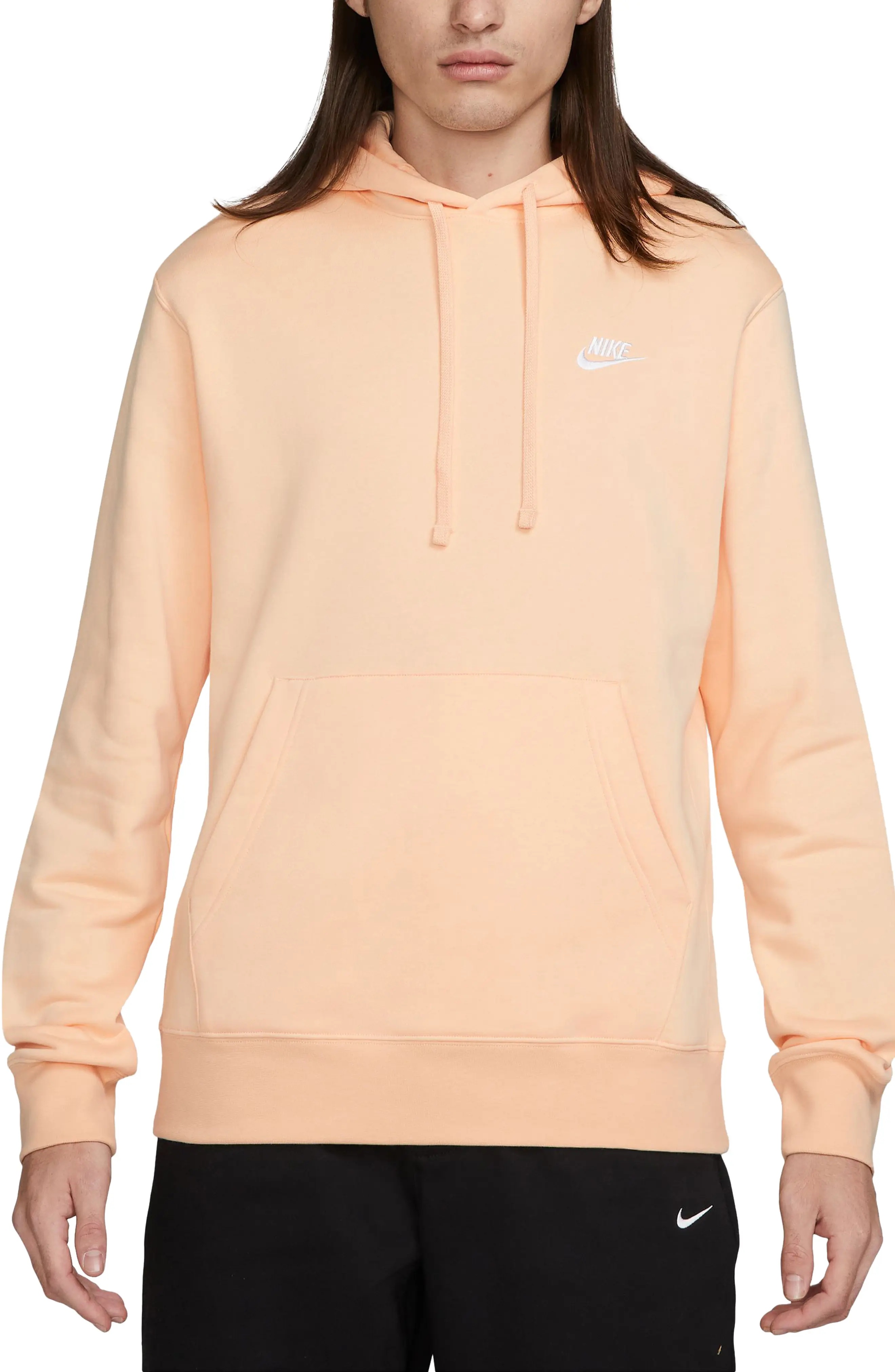 Sportswear Club Hoodie in Ice Peach/Ice Peach/White - 1