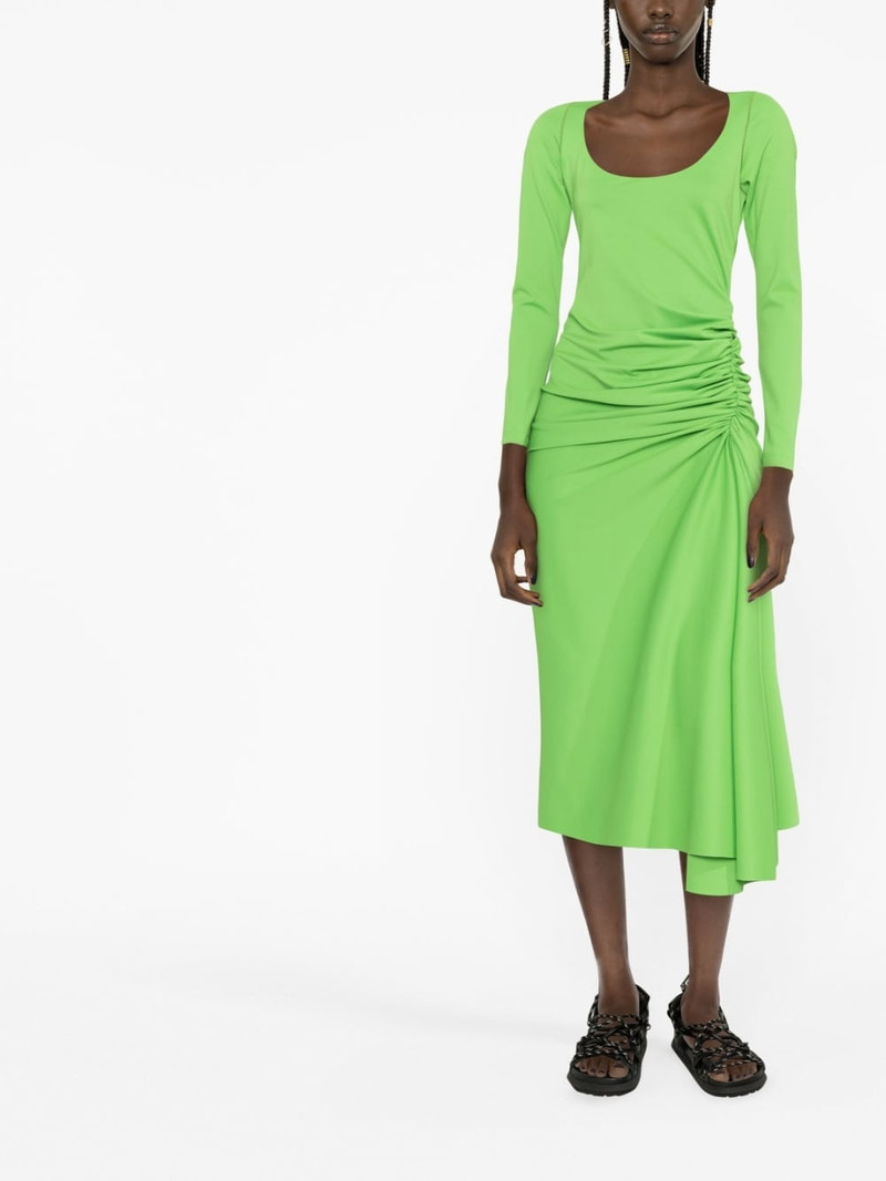 Marni gathered-waist dress outlook