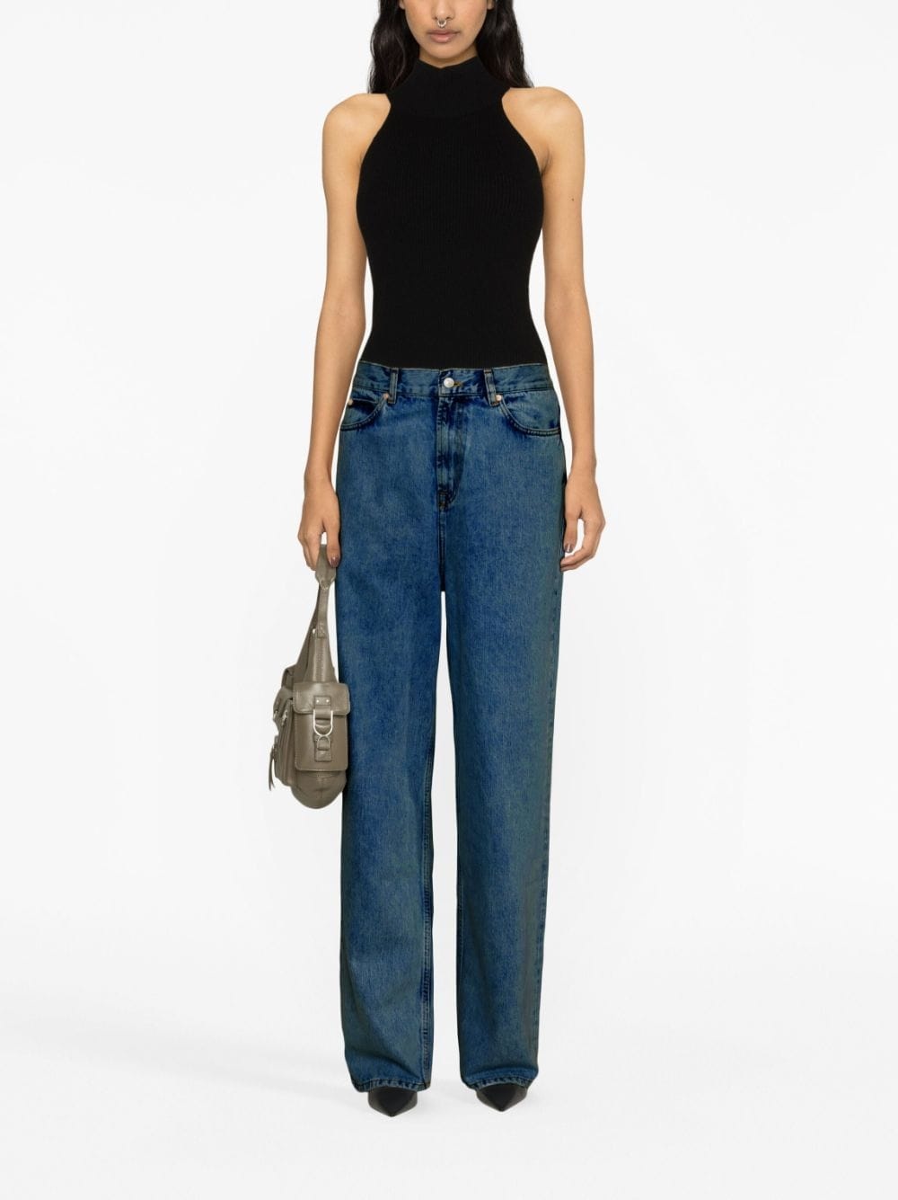 low-rise straight-leg jeans - 2