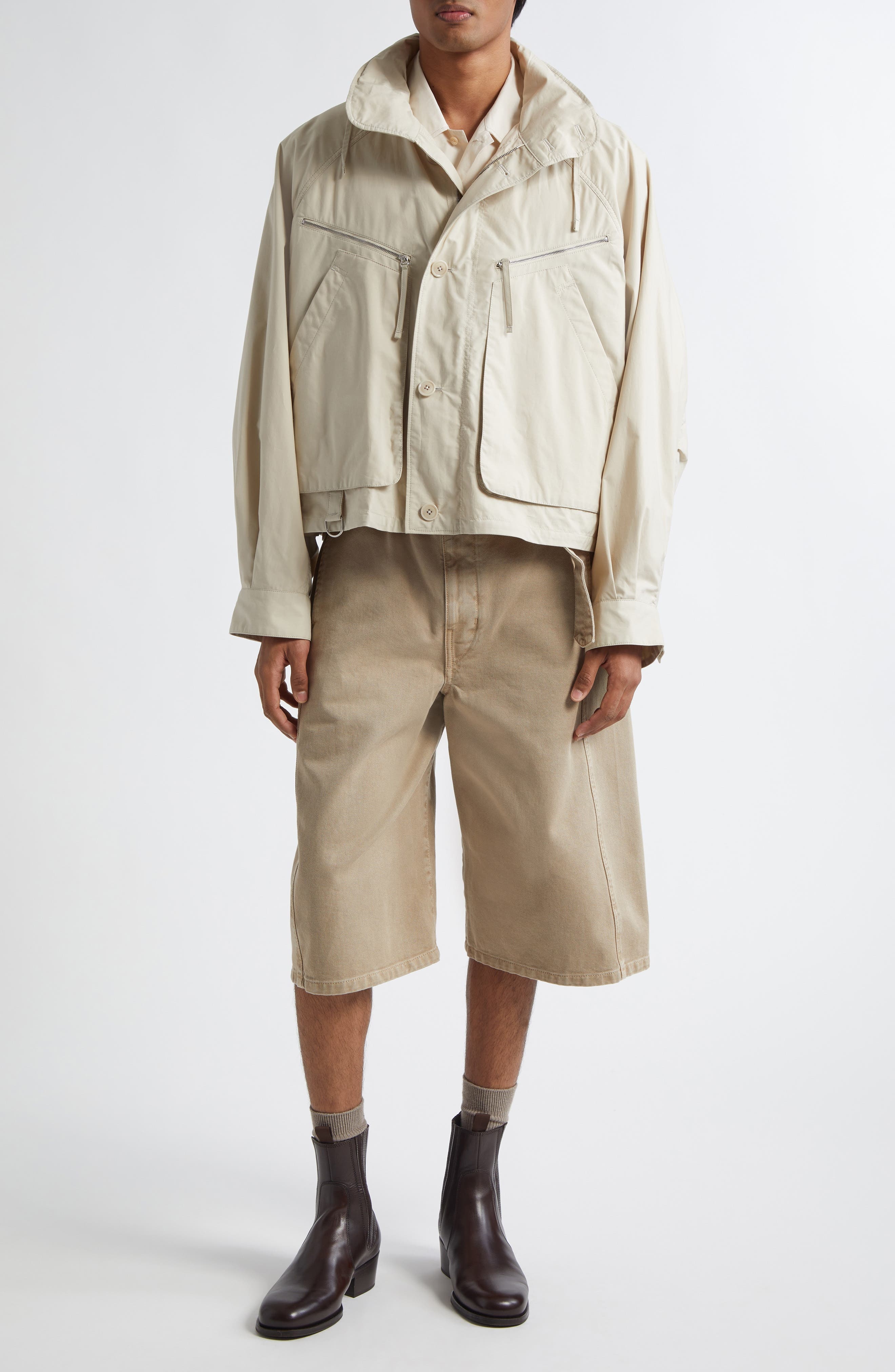 Lemaire Parachute Blouson Jacket in Stone Beige at Nordstrom - 2