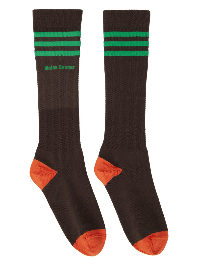 Three-Pack Multicolor adidas Originals Edition Crochet Socks 6