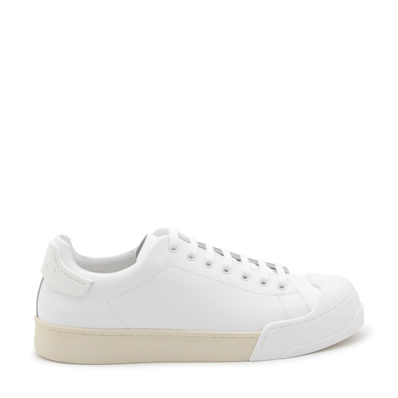 white leather sneakers - 1