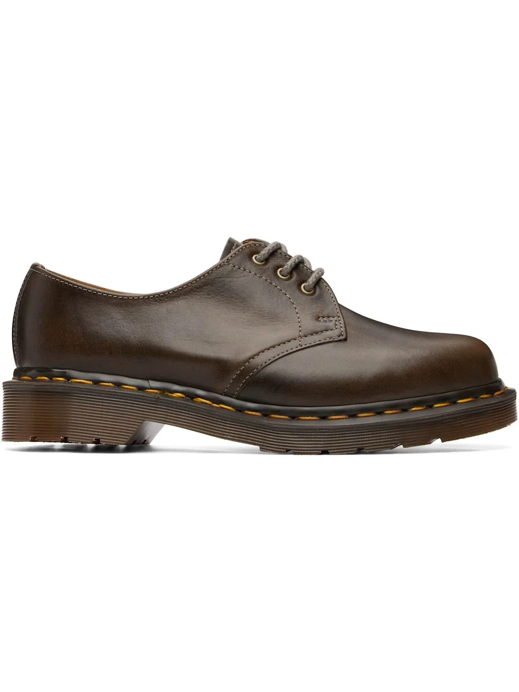 Brown 1461 'Made In England' Classic Calf Leather Derbys - 1