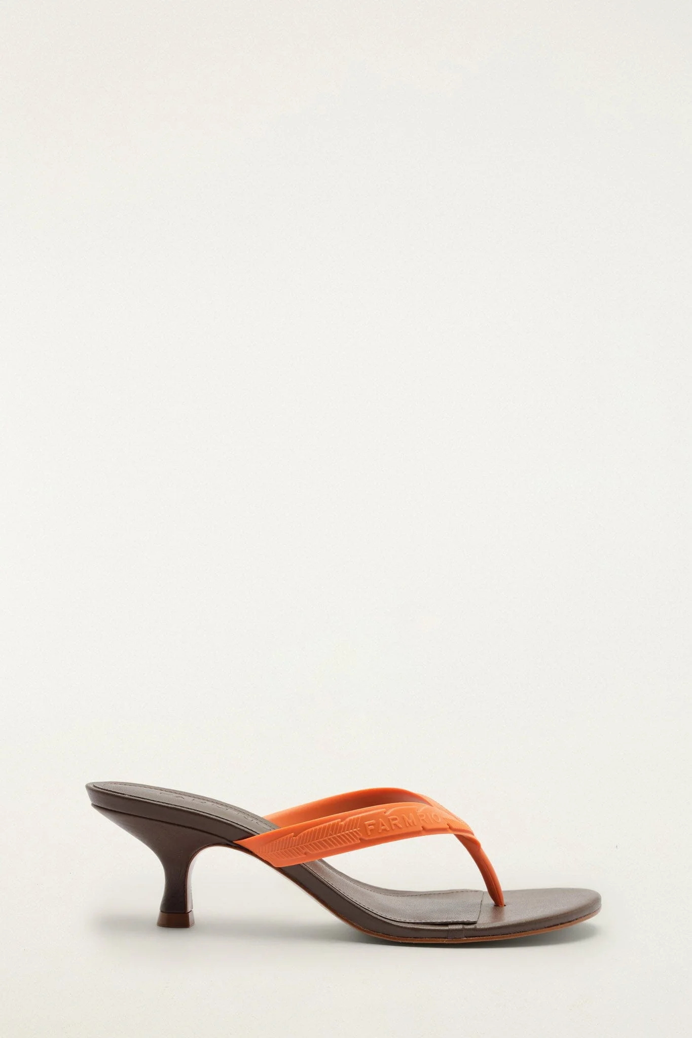 Orange Rob Kitten Heeled Sandal - 1