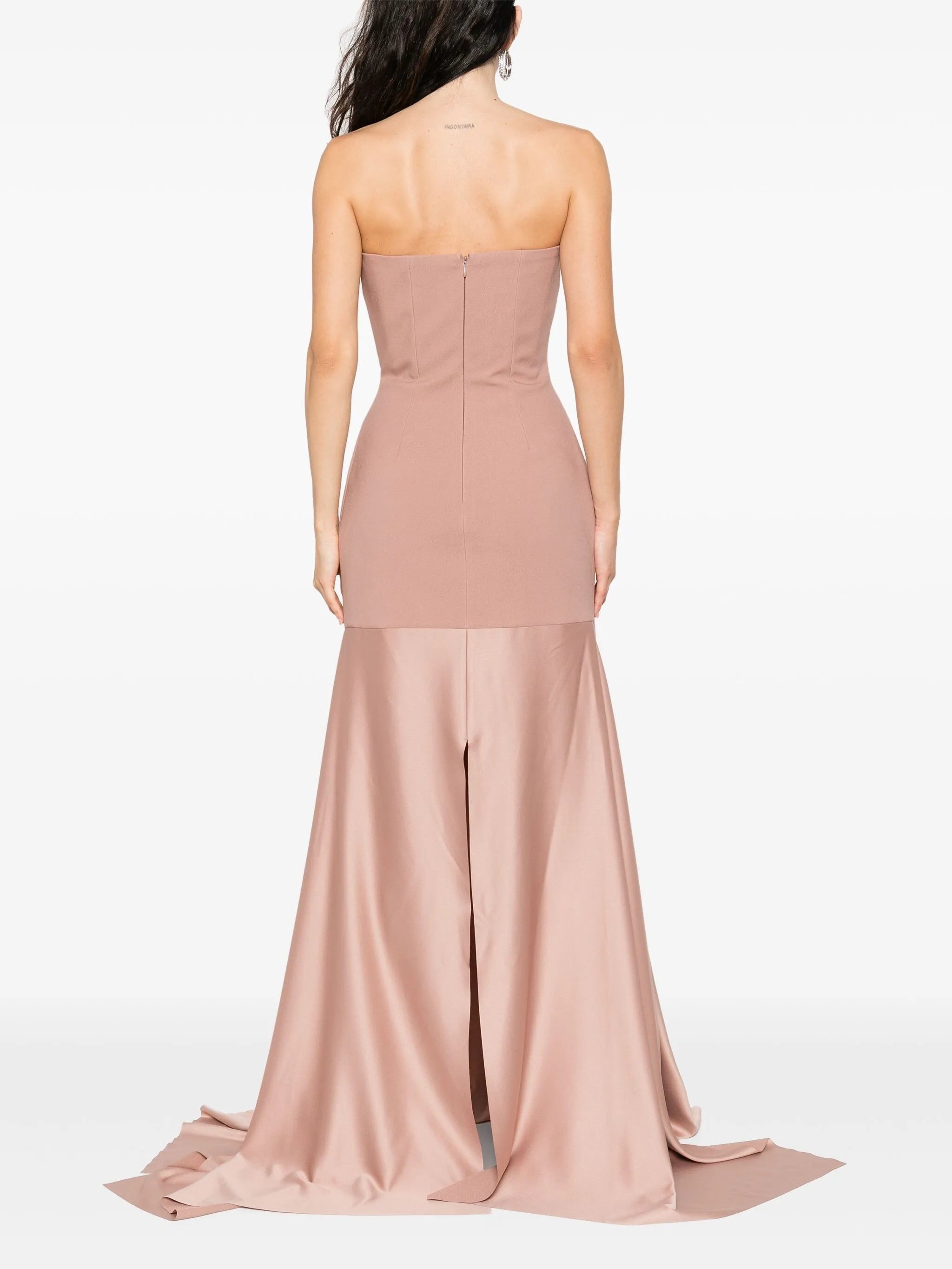 Solace London The Alessandra Strapless Gown - 4