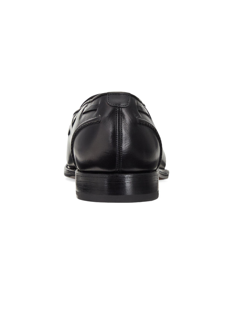 Men's Luther Tasseled Leather Loafers - Black 3