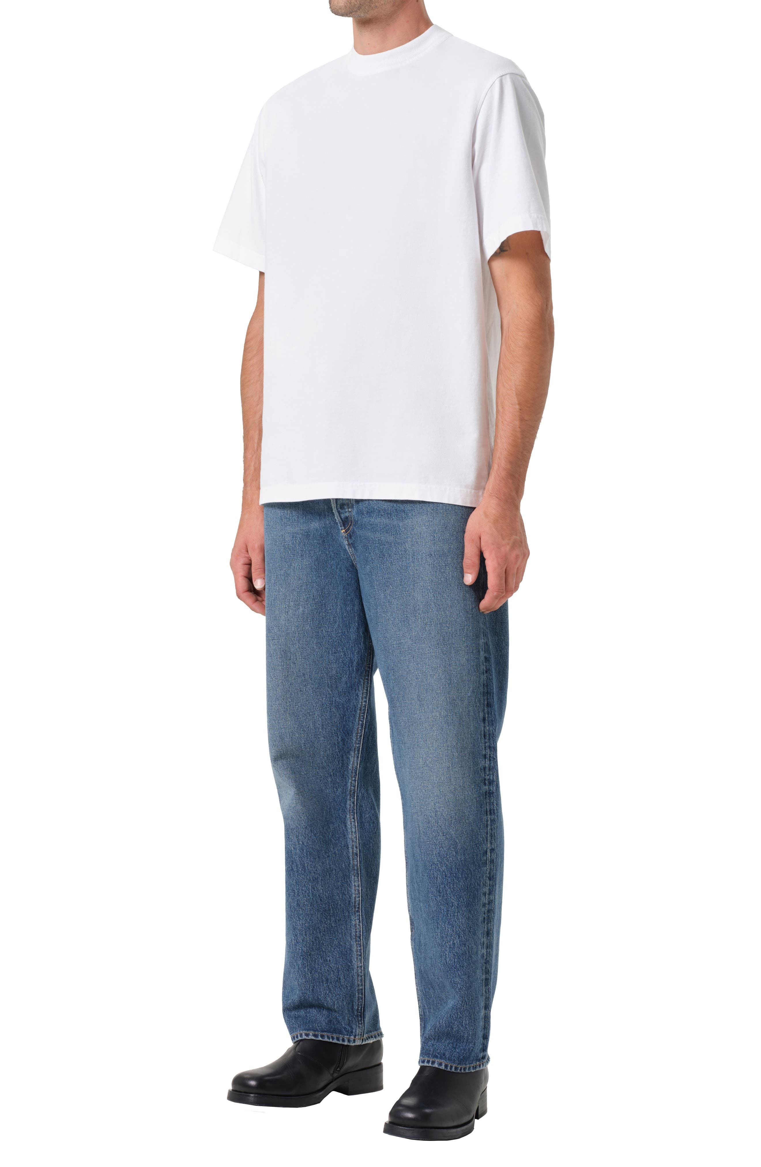 AGOLDE Asha Oversize T-Shirt in White at Nordstrom - 5