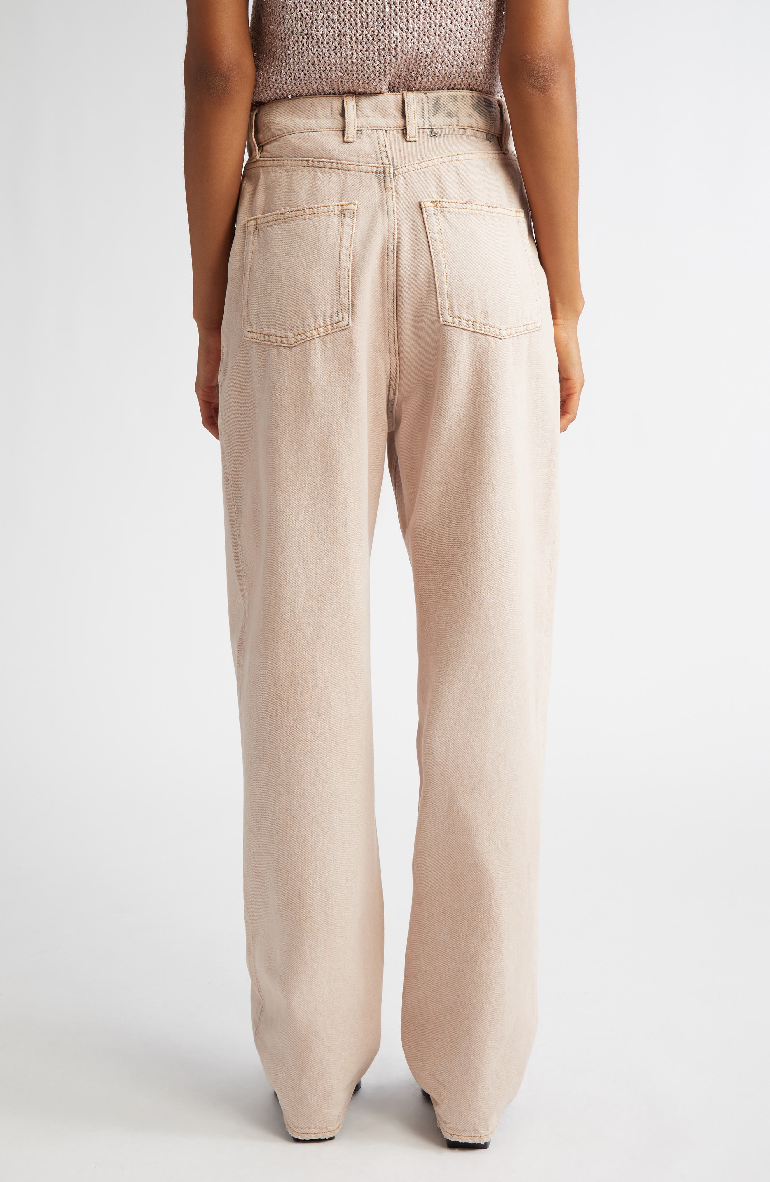 Golden Goose Journey Marble Dyed Relaxed Fit Jeans in Shadow Gray at Nordstrom - 3