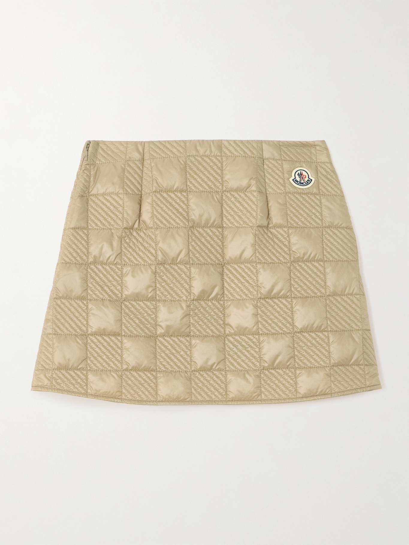 Quilted appliquéd shell mini skirt - 1