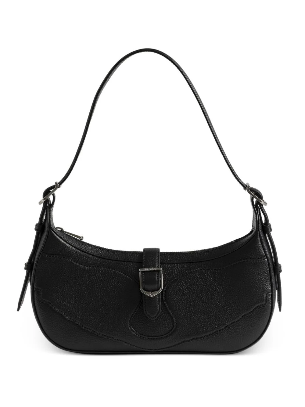 Moonrise buckle-detail curved shoulder bag - 1