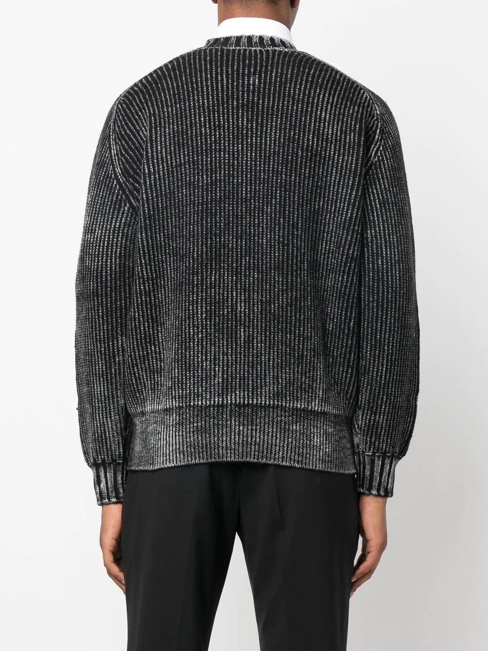 faded virgin wool jumper - 4