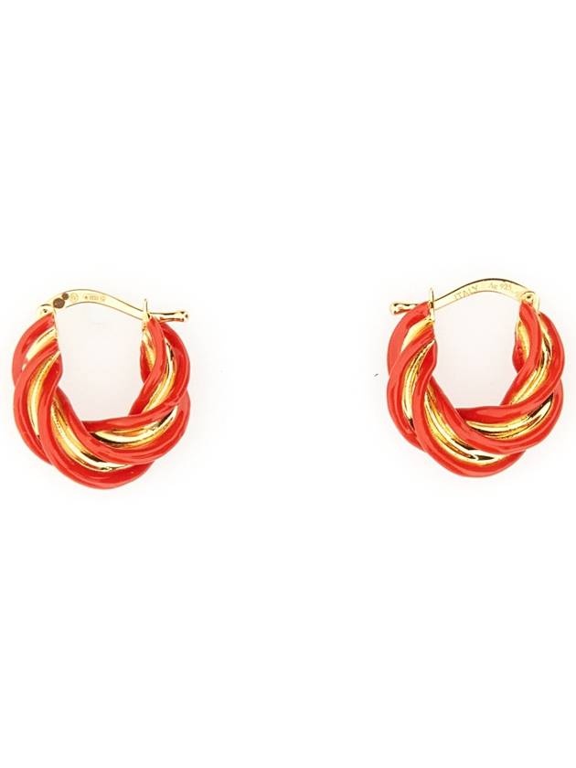 ピアス BOTTEGA VENETA SS23 PILLAR HOOP EARRINGS (731898_VAHU48822) Bottega Veneta 23 ss PILLAR hoop earrings 731898VAHU48822
