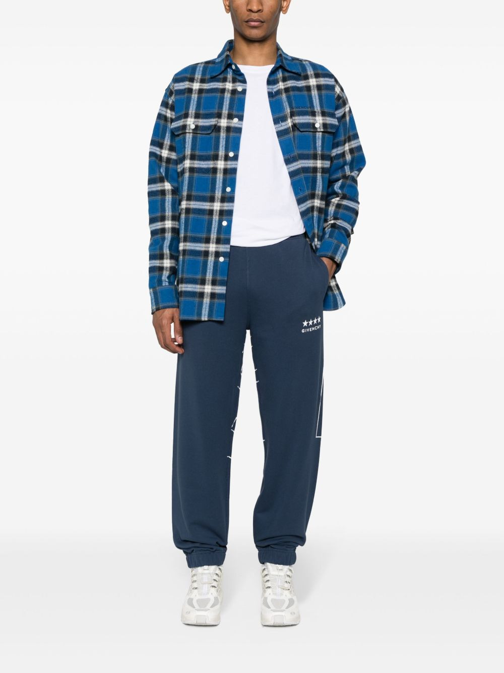 logo-print cotton track pants - 2