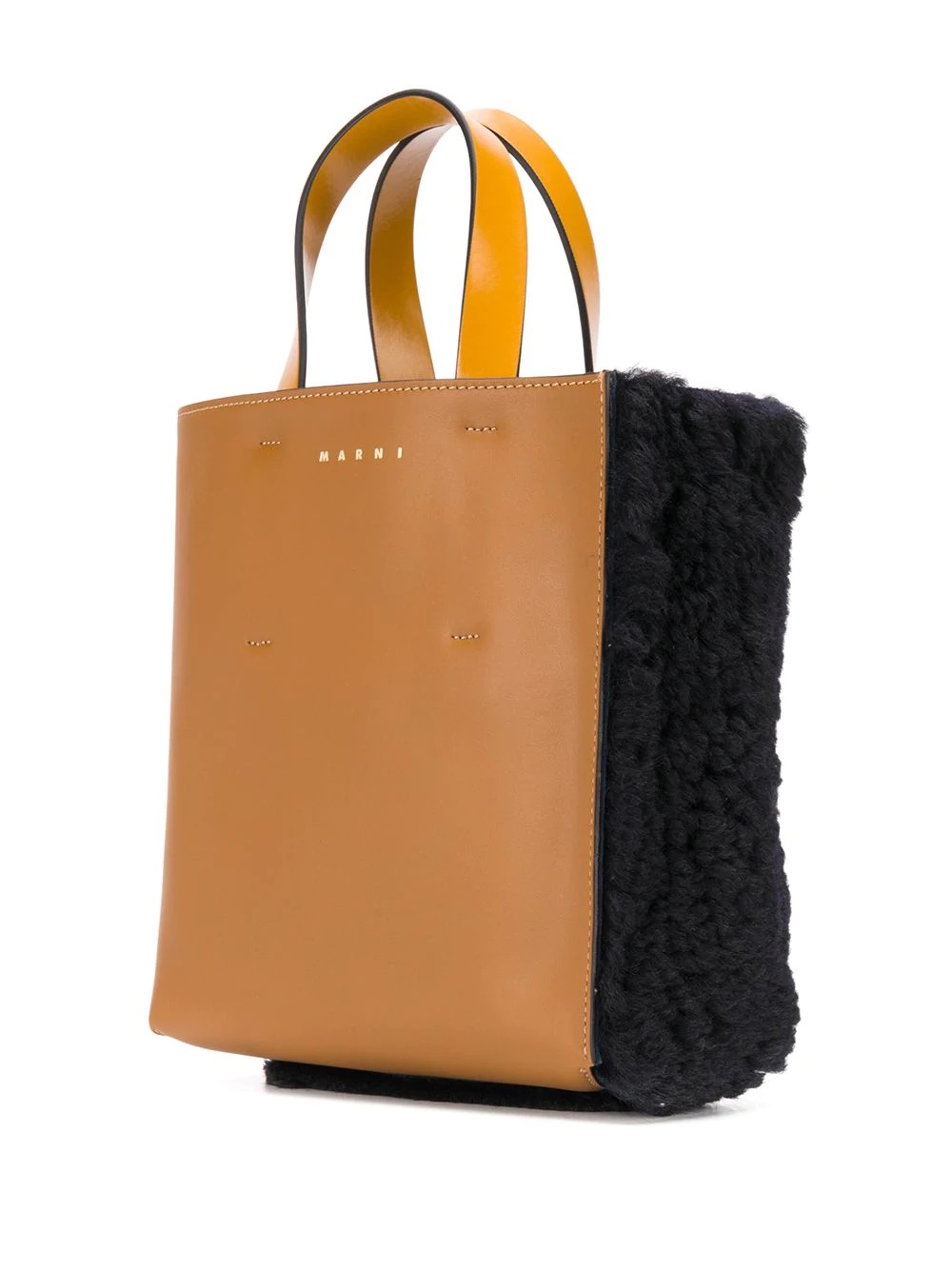 mini Museo two-tone tote bag - 3