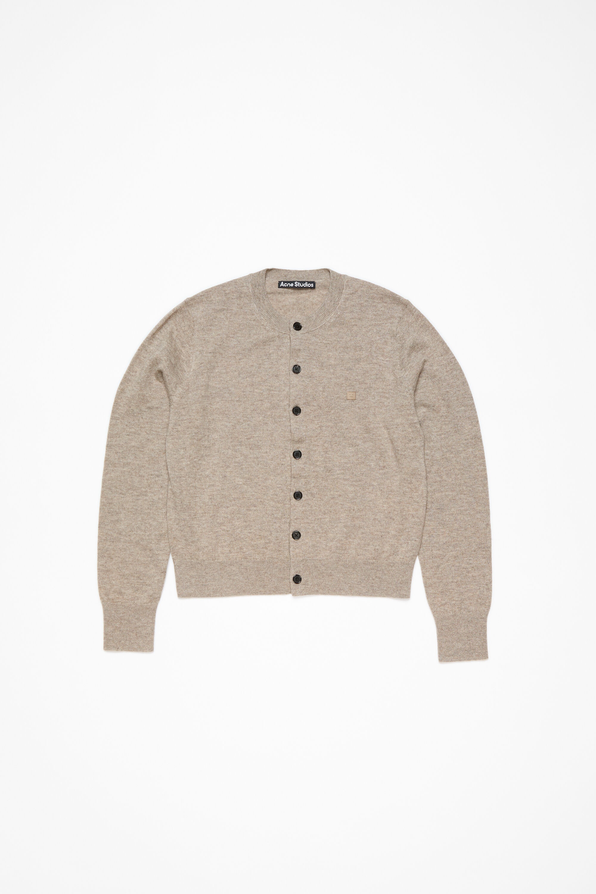 Cadigan yak wool - fitted fit - Greige melange - 6