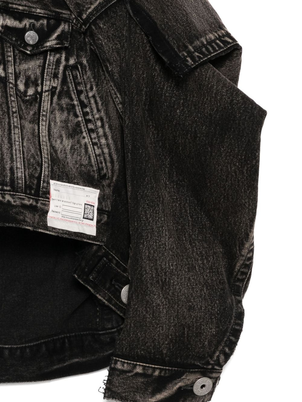 distressed denim jacket - 3