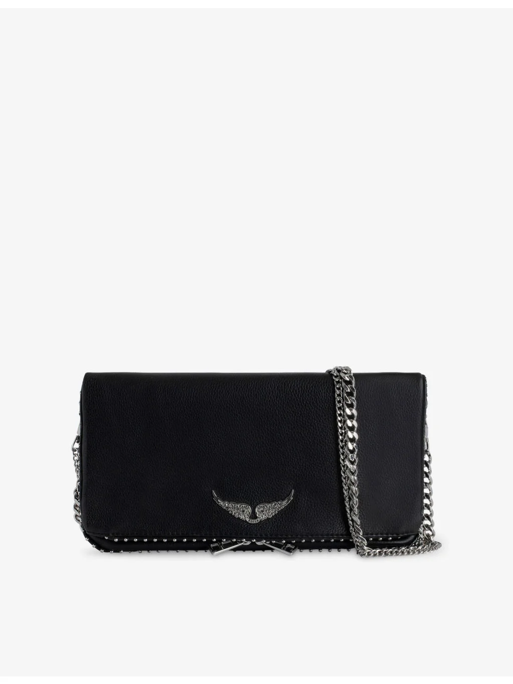 Rock Stud Leather Shoulder Bag - 1