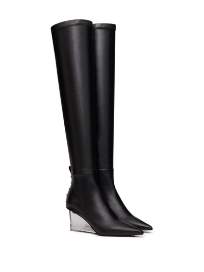 Valentino Rockstud-embellished leather boots outlook