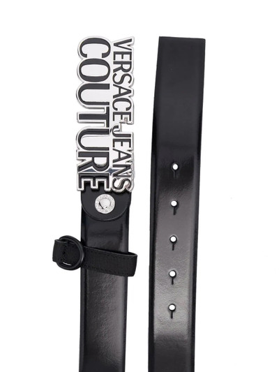 VERSACE JEANS COUTURE logo-plaque leather belt outlook