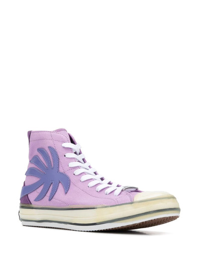 Palm Angels palm tree high-top sneakers outlook