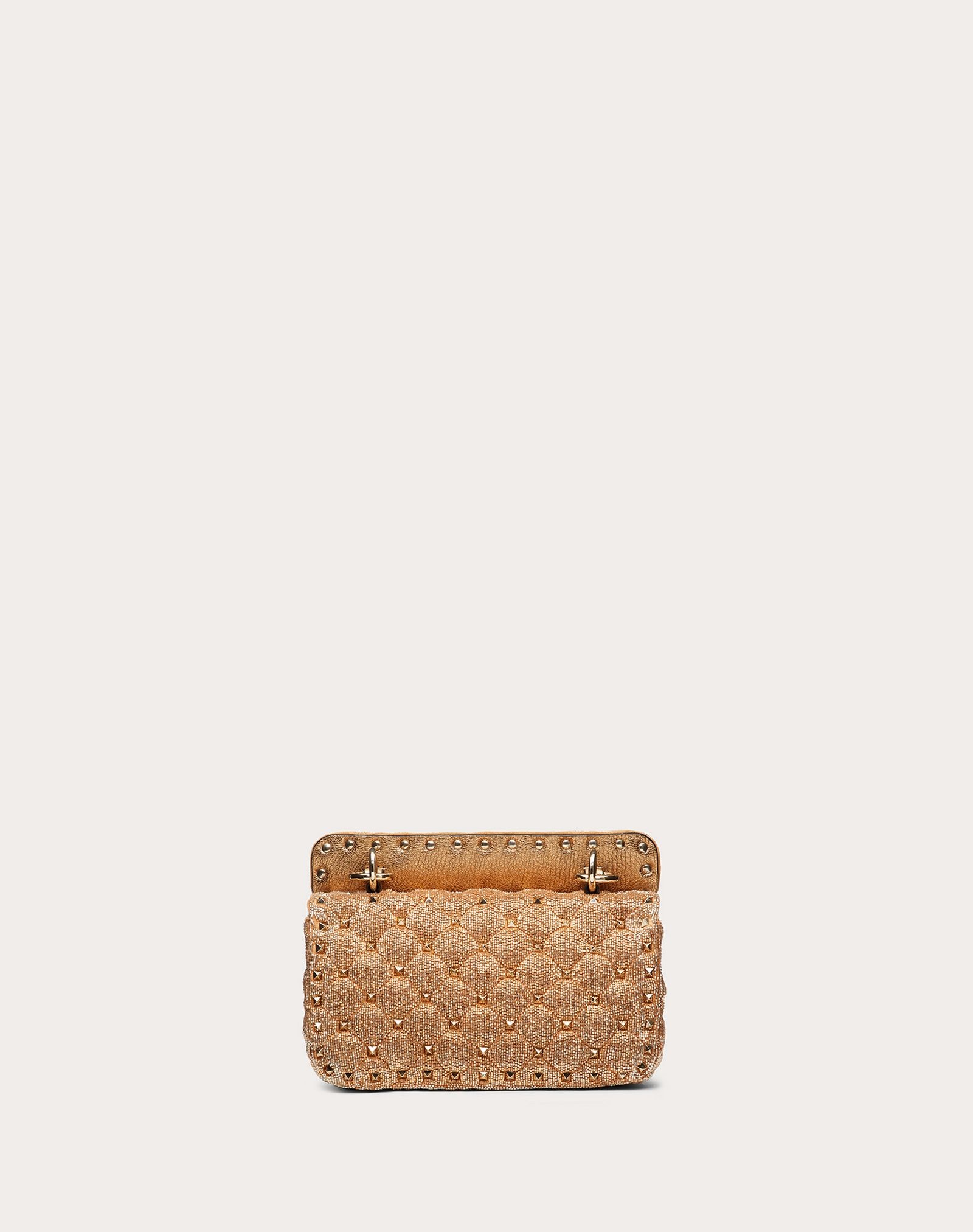 Small Rockstud Spike Bag with Beaded Detailing - 3