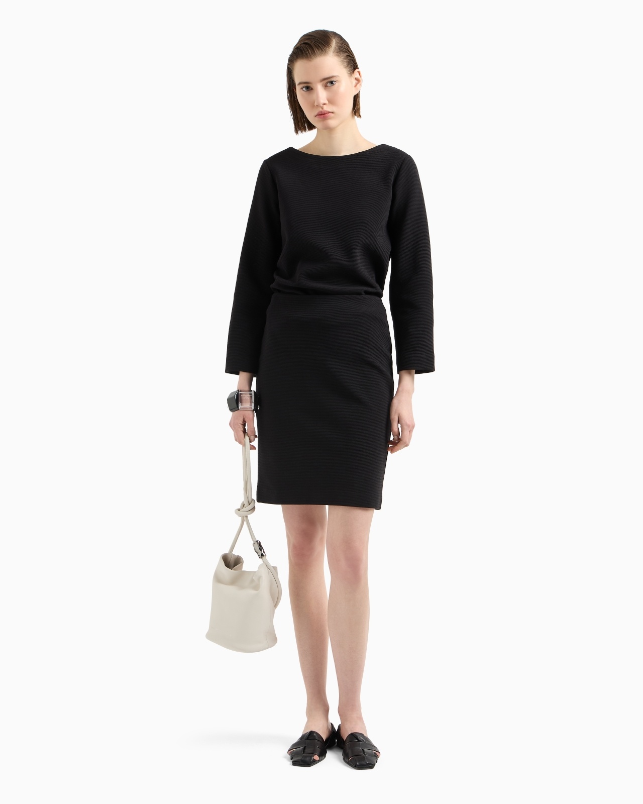OTTOMAN JERSEY JUMPER WITH SIDE SLITS - 2